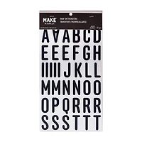 1.5" Black Anchor Letters Iron-On Transfers by Make Market®