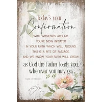 Confirmation Inspirational Wood Plaque