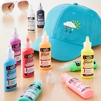 6 Packs: 20 ct. (120 total) Tulip® Rainbow & Neon Dimensional Fabric Paint™