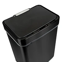 Honey Can Do 50L Black Stainless Steel Trash Can w/ Motion Sensor