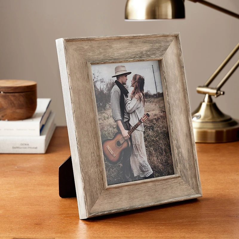 Expressions™ Light Gray Wood Grain Frame by Studio Décor