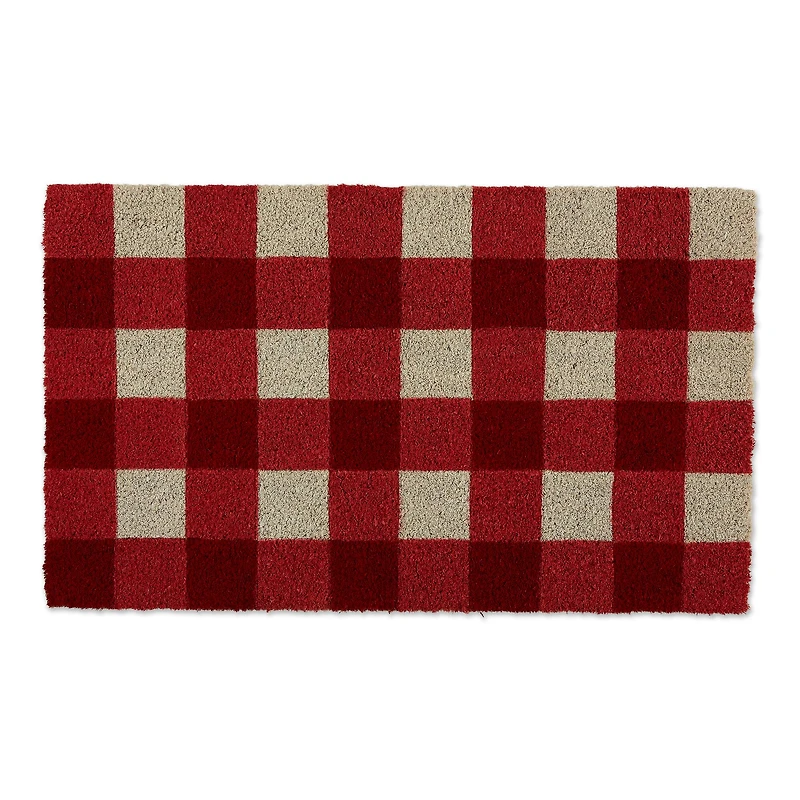 DII® Red & White Buffalo Check Doormat