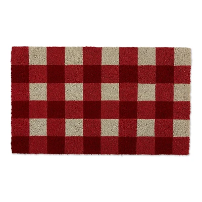 DII® Red & White Buffalo Check Doormat