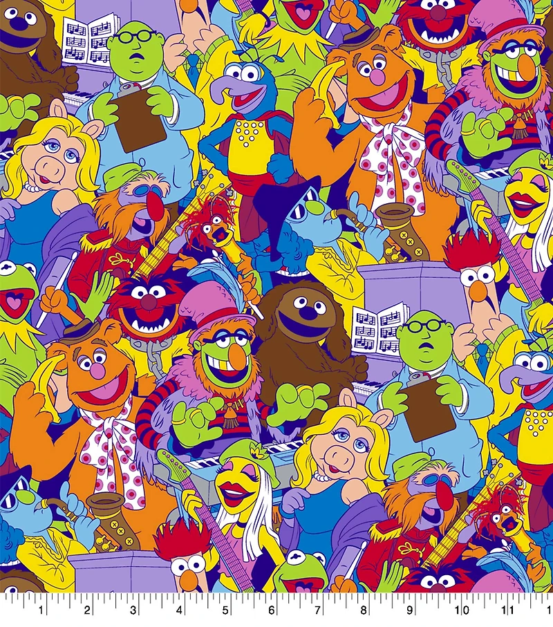 Disney® Muppets Packed Cotton Fabric