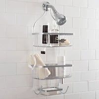 Bath Bliss Chrome Prince Shower Caddy