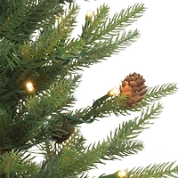 6 Pack: 2ft. Pre-Lit Artificial Christmas Tree in Metal Pot, Clear Lights