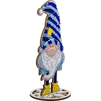 Wonderland Crafts Gnome Bead Embroidery on Wood Kit