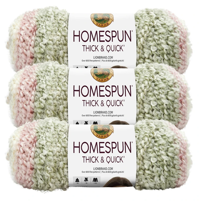 3 Pack Lion Brand® Homespun® Thick & Quick® Yarn