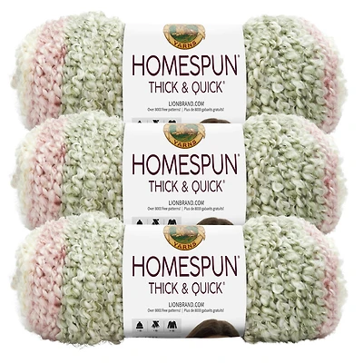 3 Pack Lion Brand® Homespun® Thick & Quick® Yarn