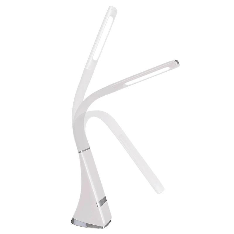 OttLite 16.5" White LED Craft Anywhere Rechargeable Desk Lamp