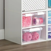 16" White Modular Cube with Shelf by Simply Tidy®
