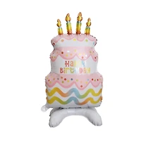 Wizardi Birthday Cake Standing Foil Balloon Decoration