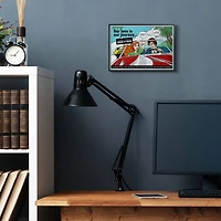 Stupell Industries Love Journey Comic Style Black Framed Wall Art