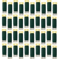 40 Pack: Gauge Green Floral Paddle Wire by Ashland