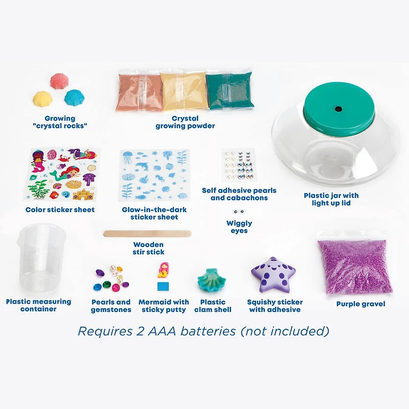 Creativity for Kids® Crystal Mermaid Terrarium Kit