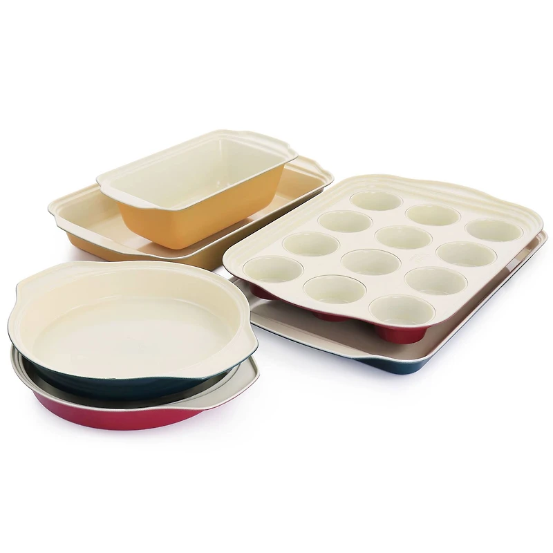 Spice by Tia Mowry Savory Saffron Ceramic Nonstick Bakeware Set