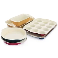 Spice by Tia Mowry Savory Saffron Ceramic Nonstick Bakeware Set