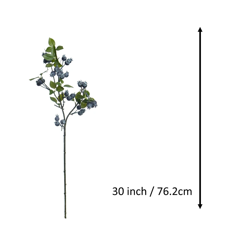 30" Blueberry & Leaf Stem by Ashland®