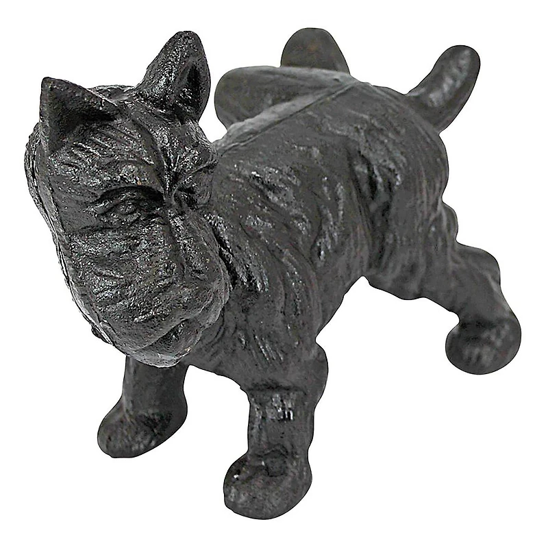 Design Toscano 6" Naughty Peeing Scotty Dog Cast Iron Sculptural Bookends, 2ct.