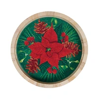 10" x 10" Poinsettia Diamond Art Tray Kit by Make Market®