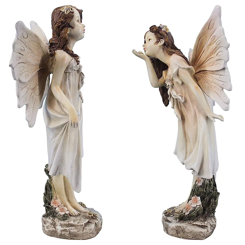 Design Toscano 13.5" Wildflower Meadows Fairies Garden Statues Set