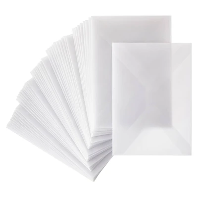 12 Packs: 50 ct. (600 total) 5.25" x 7.25" White Vellum Envelopes by Recollections™