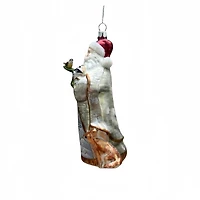 5.75" Santa with Racoon Glass Ornament by Ashland®