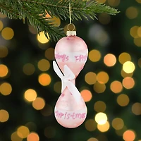 Baby Girl's First Christmas 2023 Glass Ornament - 5"