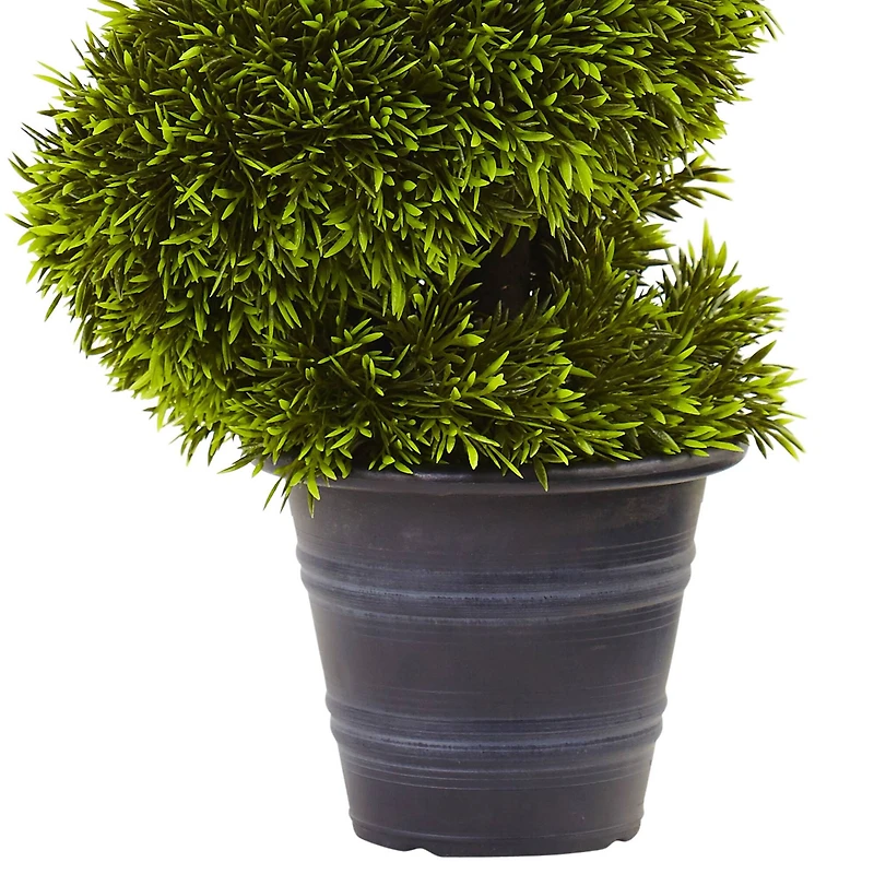 3ft. Grass Spiral Topiary in Deco Planter