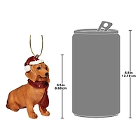 3.5" Dachshund Holiday Dog Ornament