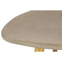 24" Gray Modern Outdoor Accent Table