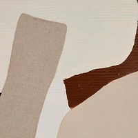 40" x 56" Brown Geometric Abstract Overlapping Circles Canvas Wall Art