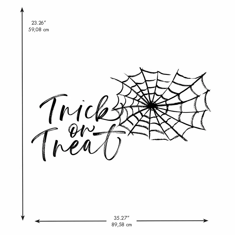 RoomMates Halloween Trick or Treat Spider Web Peel & Stick Decals
