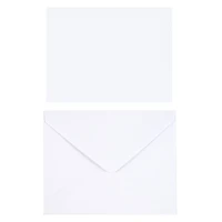 12 Packs: 50 ct. (600 total) 4.25" x 5.5" White Flat Cards & Envelopes by Recollections™