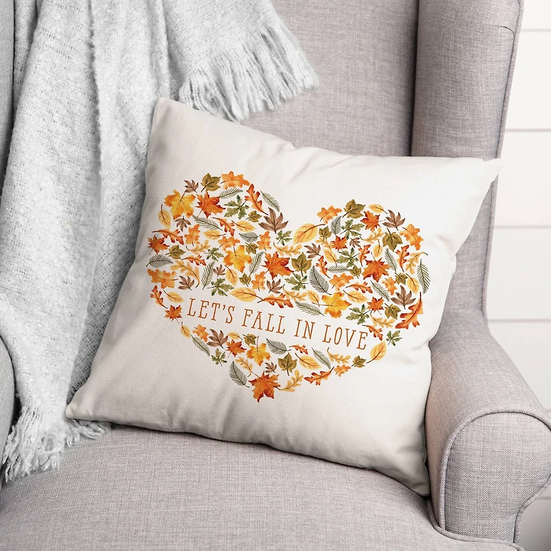 Let's Fall in Love Indoor/Outdoor Pillow