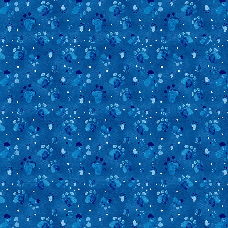 Fabric Editions Blue Good Boy Cotton Fabric