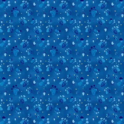 Fabric Editions Blue Good Boy Cotton Fabric