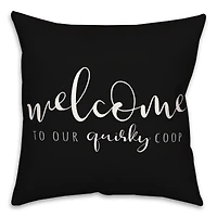 18" x 18" Quirky Coop Versatile Throw Pillow