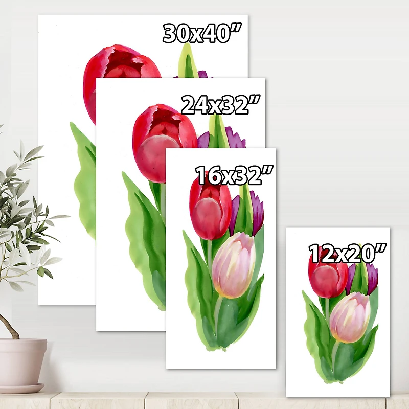 Designart - Beautiful Tulip Flowers