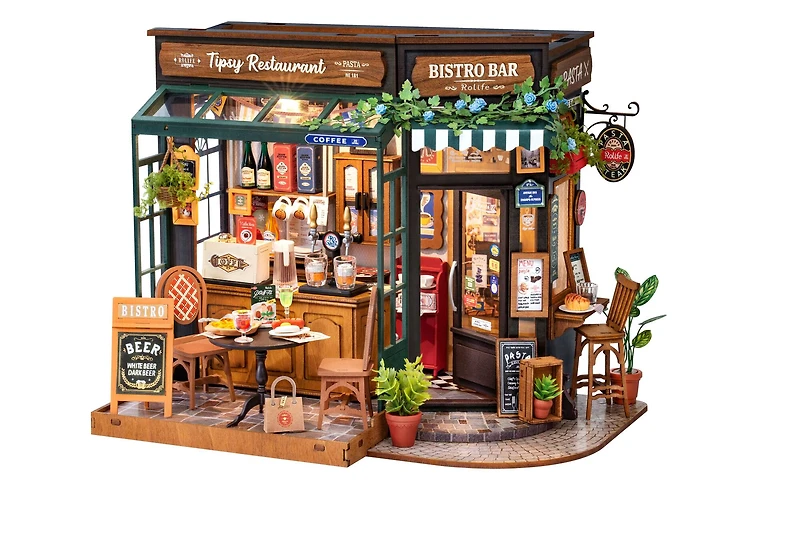 Rolife® Tipsy Restaurant DIY Miniature House Kit