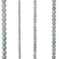 Sapphire Silverite Round Glass Beads by Bead Landing™