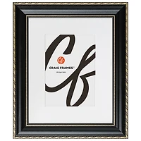 4 Pack Craig Frames Victoria Black & Gold Picture Frame with Mat