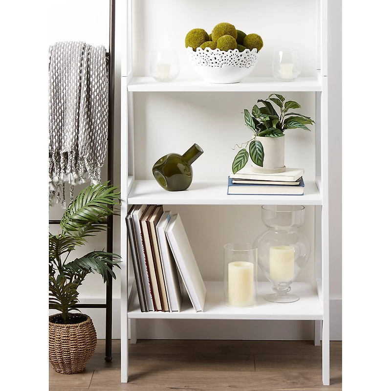 6" Hunter Green Abstract Vase