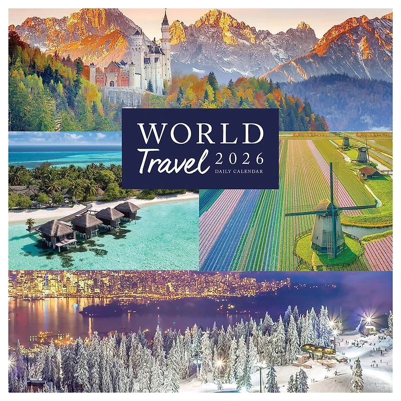 2026 World Travel Daily Desktop Calendar