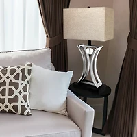 Elegant Designs 27.5" Chrome Executive Business Table Lamp