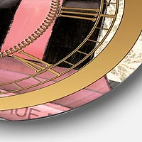 Designart 'Gold Fabulous Life Style Ii Glam Wall Clock