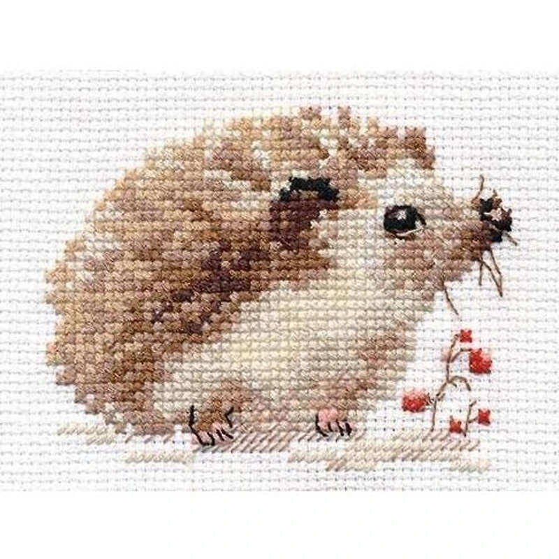 Alisa Hedgehog Cross Stitch Kit