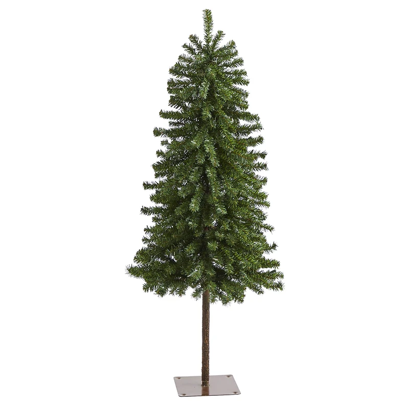 4ft. Pre-Lit Alpine Artificial Christmas Tree with Clear Lights