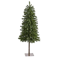 4ft. Pre-Lit Alpine Artificial Christmas Tree with Clear Lights
