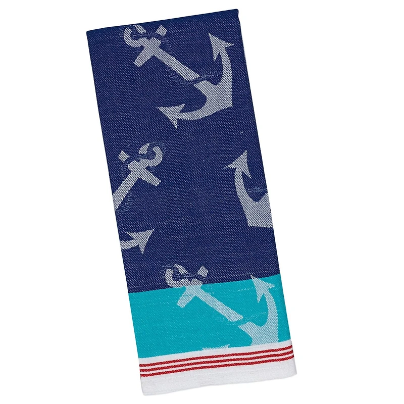 DII® Anchors Away Jacquard Dishtowels, 2ct.